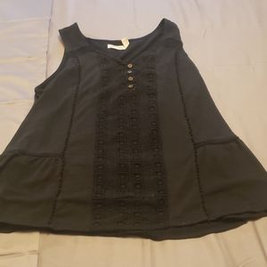 Black shirt Faded Glory flared bottom